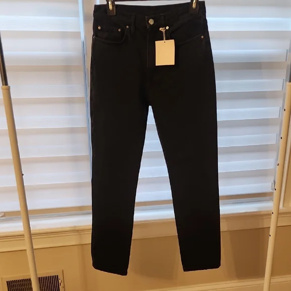 TOTEME Regular Fit Denim Vintage Black Jeans Size 25×30